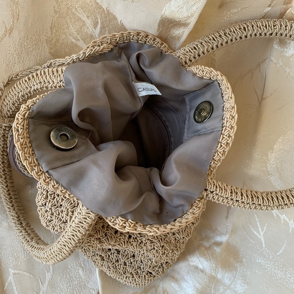 Casual Corner Crochet Textured Handbag - Picture 5 of 5